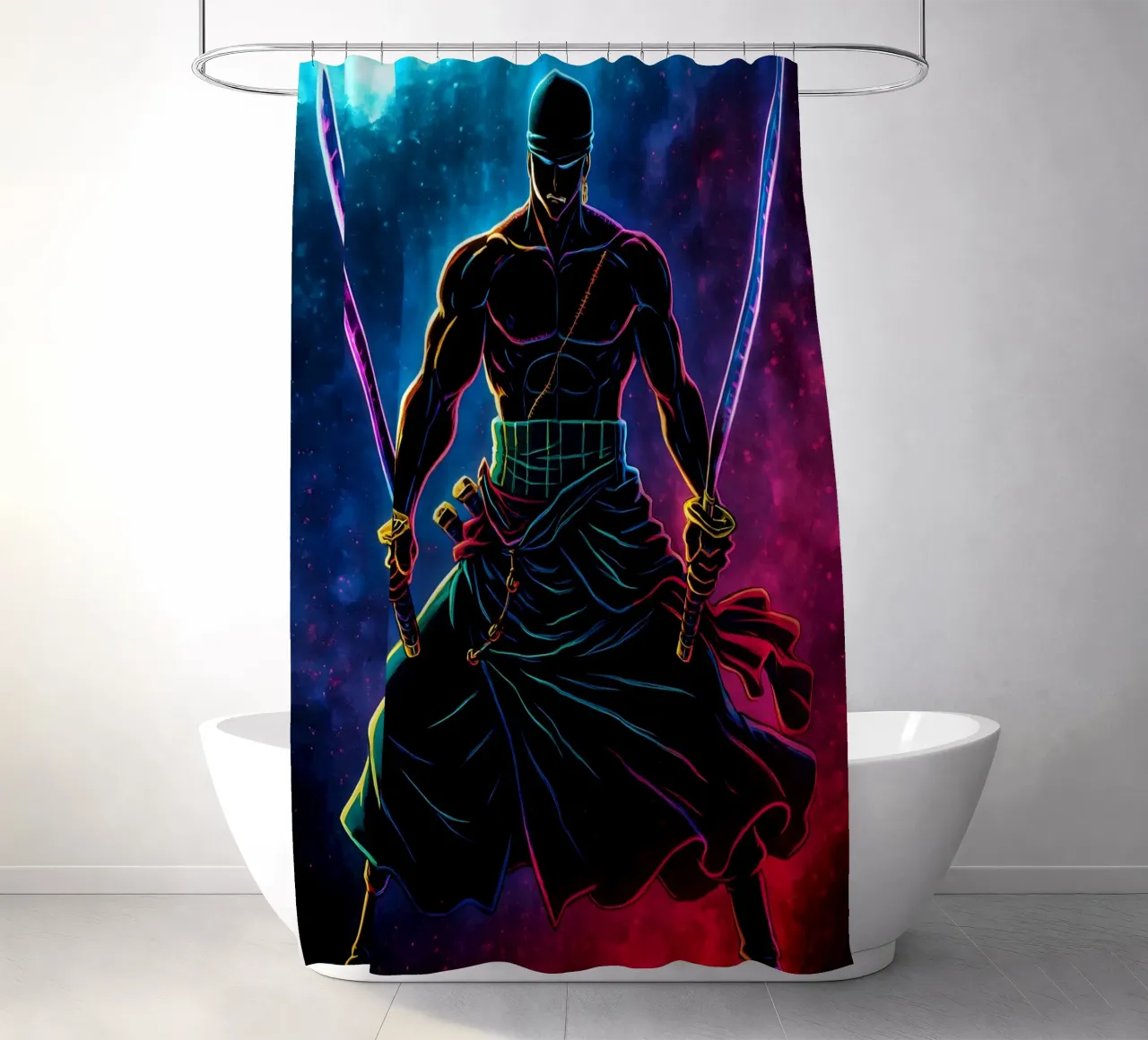 Soul Of One piece Roronoa Zoro tenda da doccia da DGSoulheroes