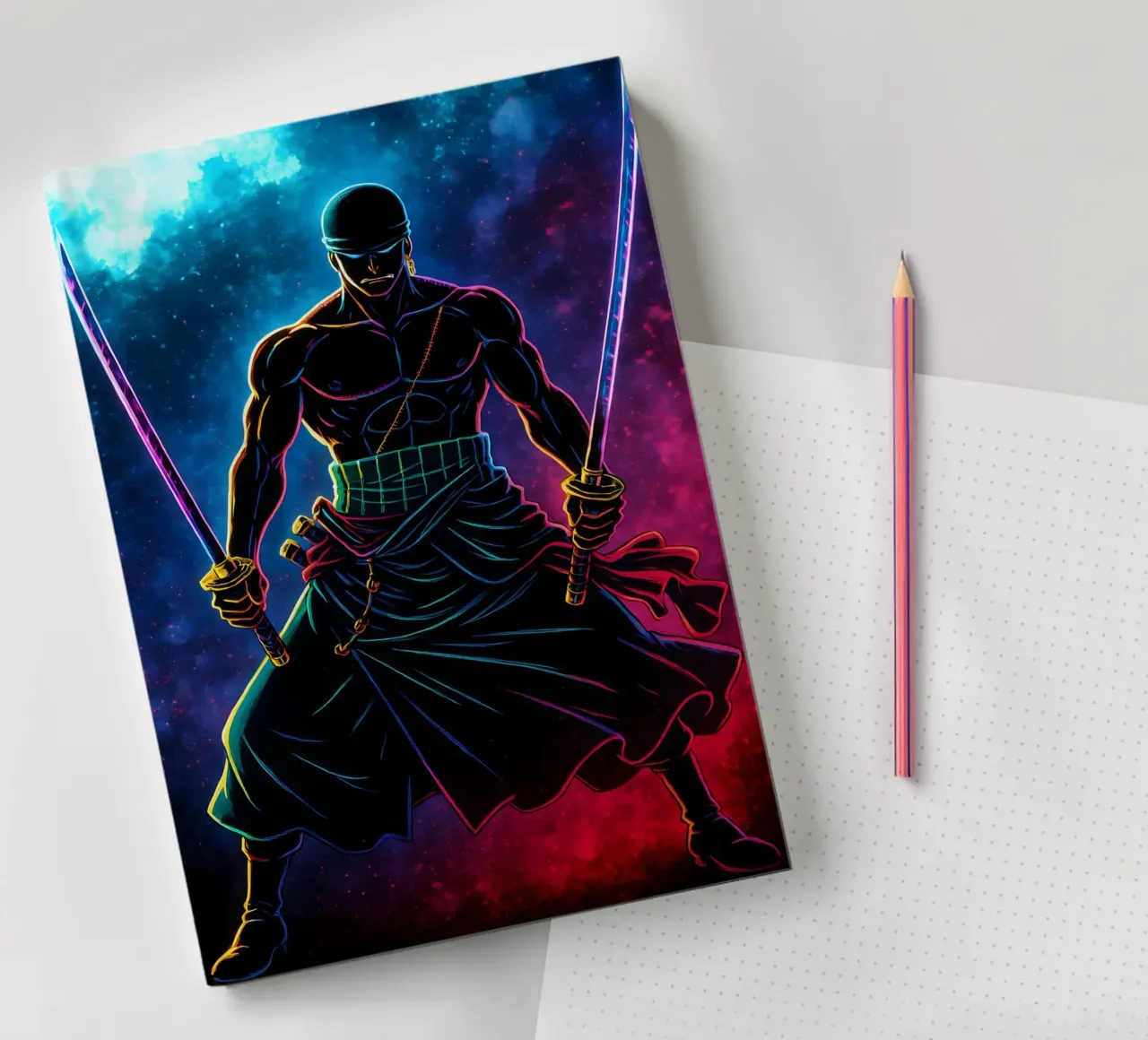 Soul Of One piece Roronoa Zoro notebook by DGSoulheroes