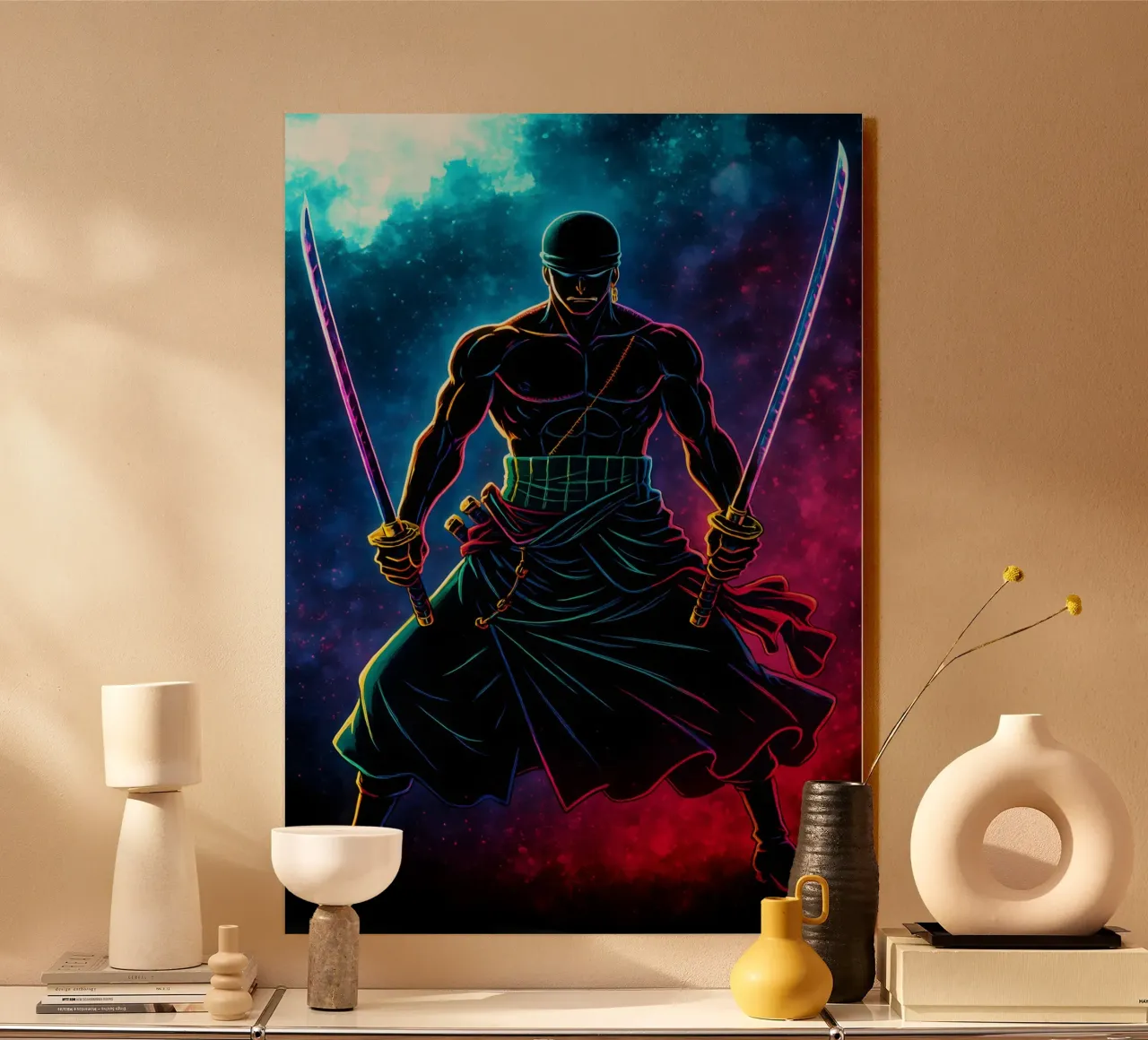 Soul Of One piece Roronoa Zoro alluminio dibond da DGSoulheroes