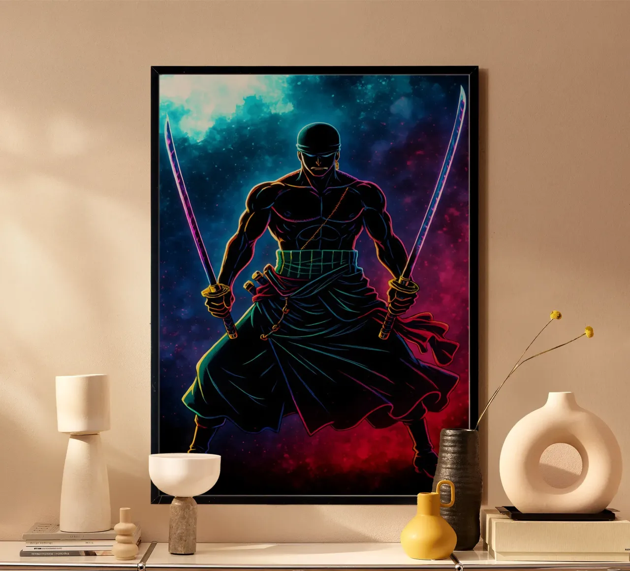 Soul Of One piece Roronoa Zoro carta hahnemühle da DGSoulheroes