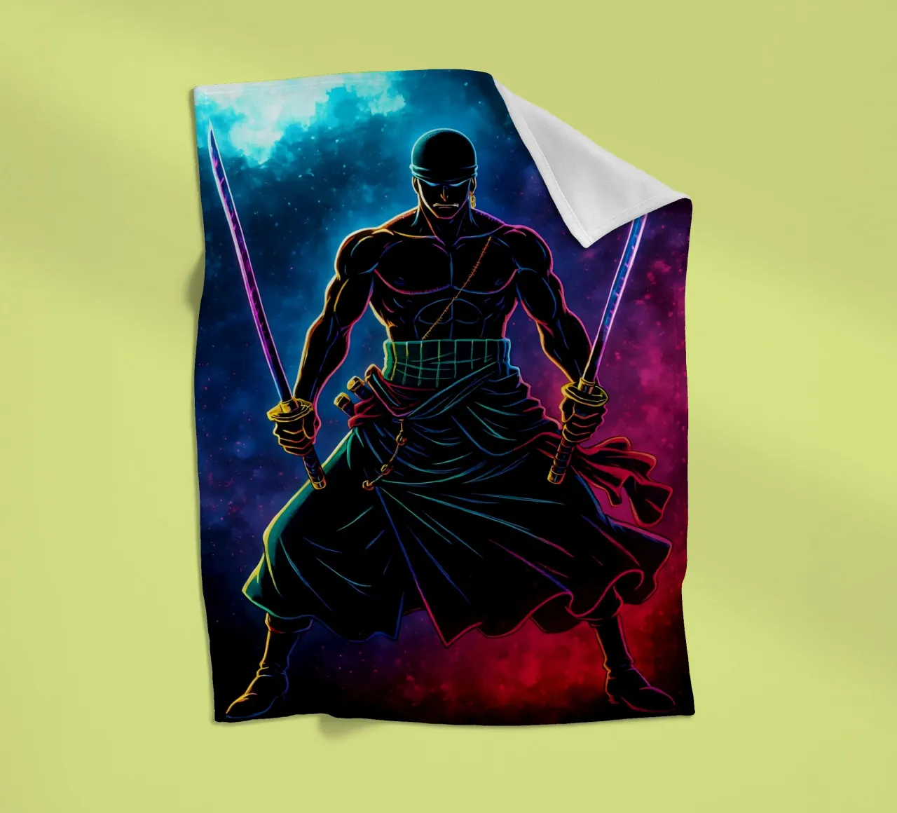 Soul Of One piece Roronoa Zoro coperta in pile da DGSoulheroes