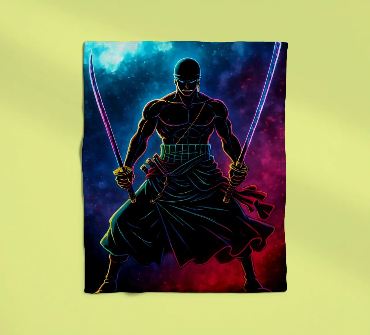 Soul Of One piece Roronoa Zoro coperta in pile da DGSoulheroes