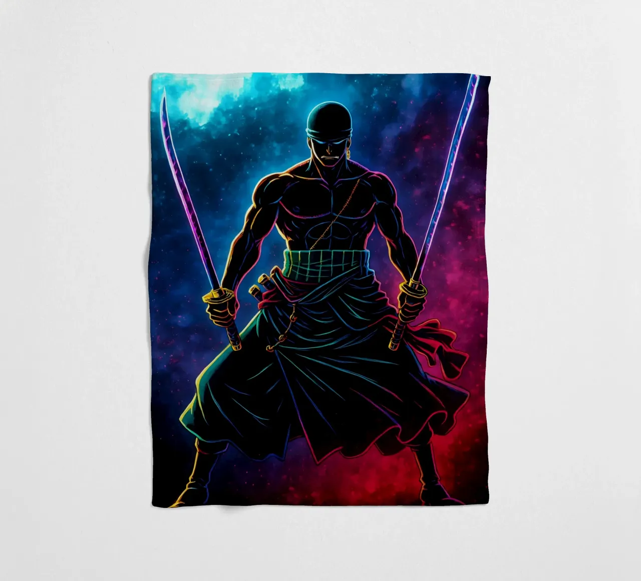 Soul Of One piece Roronoa Zoro coperta in pile da DGSoulheroes