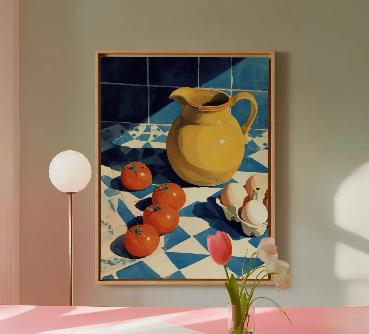 Rustiek eten canvas met Baklijst van IamHomeStudio