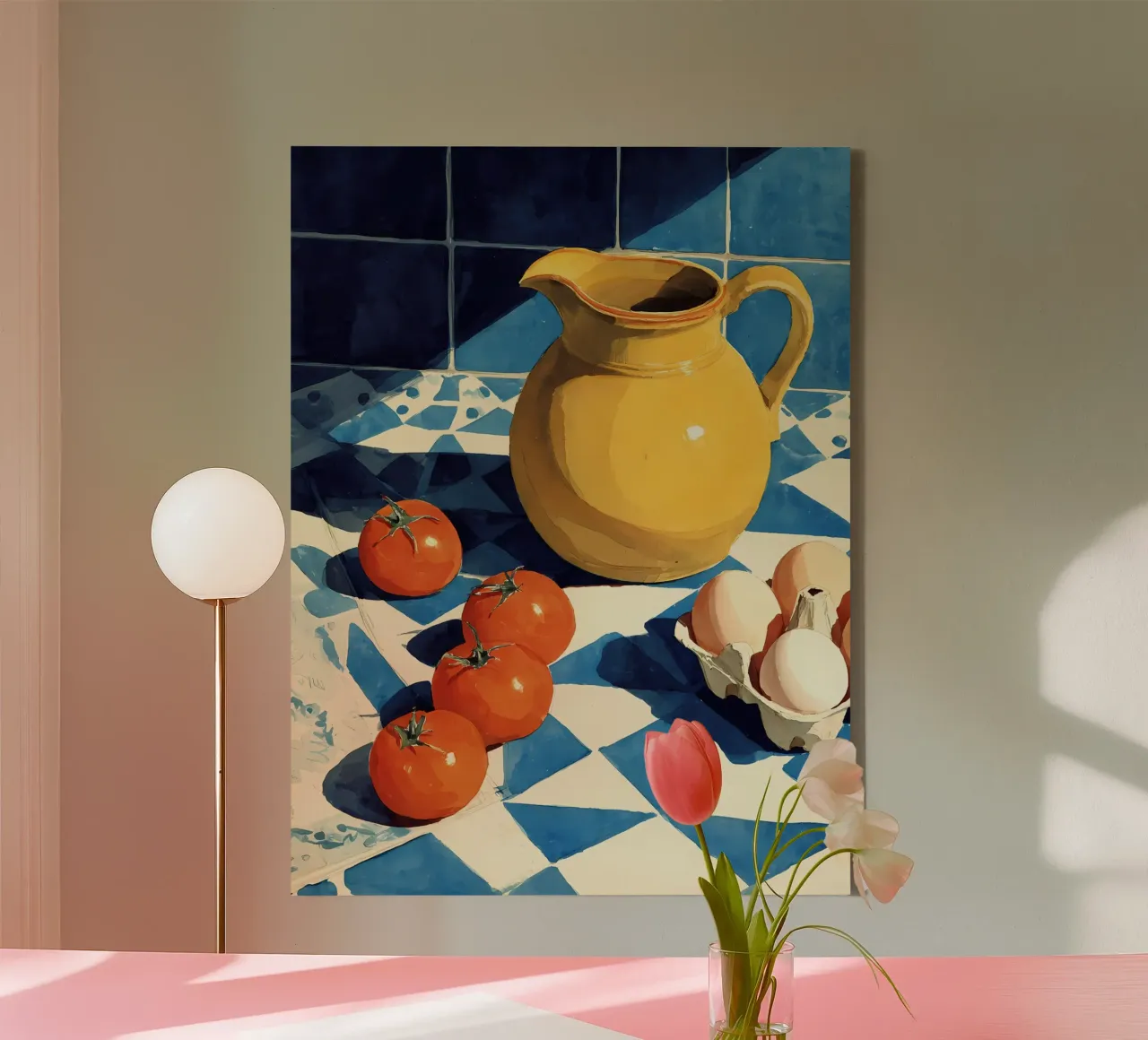 Rustiek eten canvas met Baklijst van IamHomeStudio