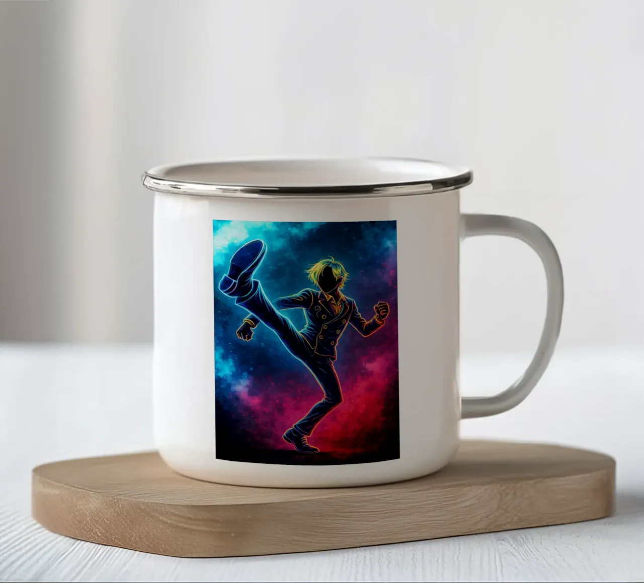 Soul Of One piece Sanji tazza in smalto da DGSoulheroes