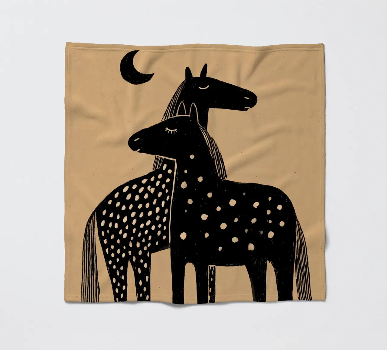 Pferde Fleecedecke von IamHomeStudio