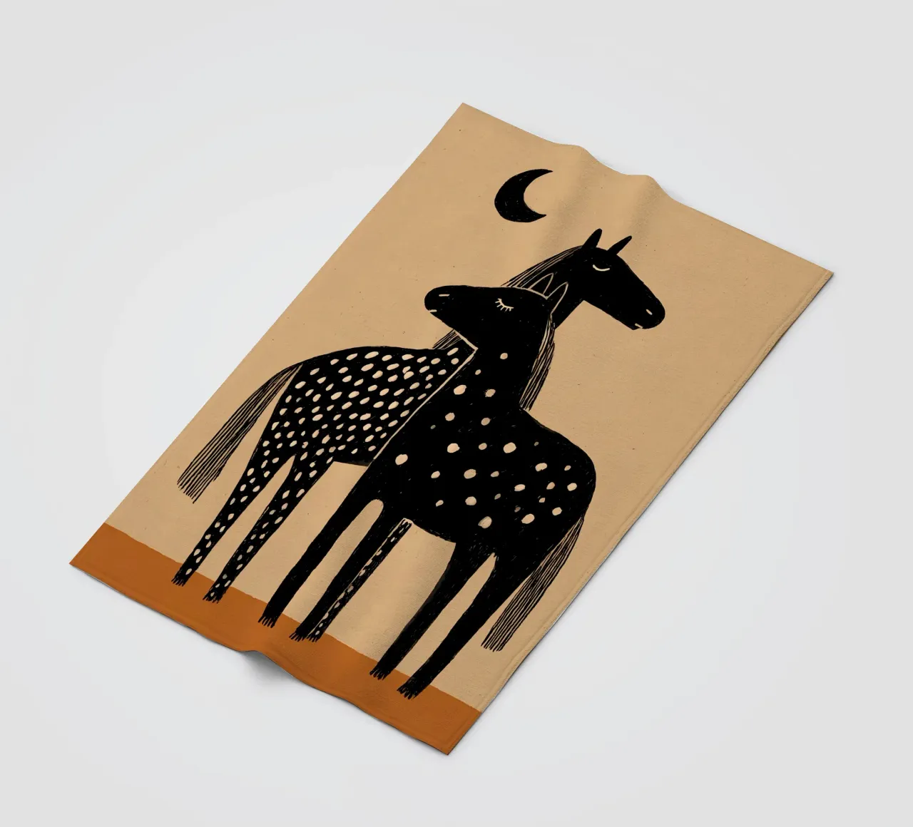 Pferde Fleecedecke von IamHomeStudio