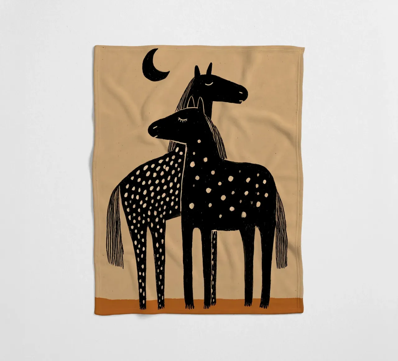 Pferde Fleecedecke von IamHomeStudio