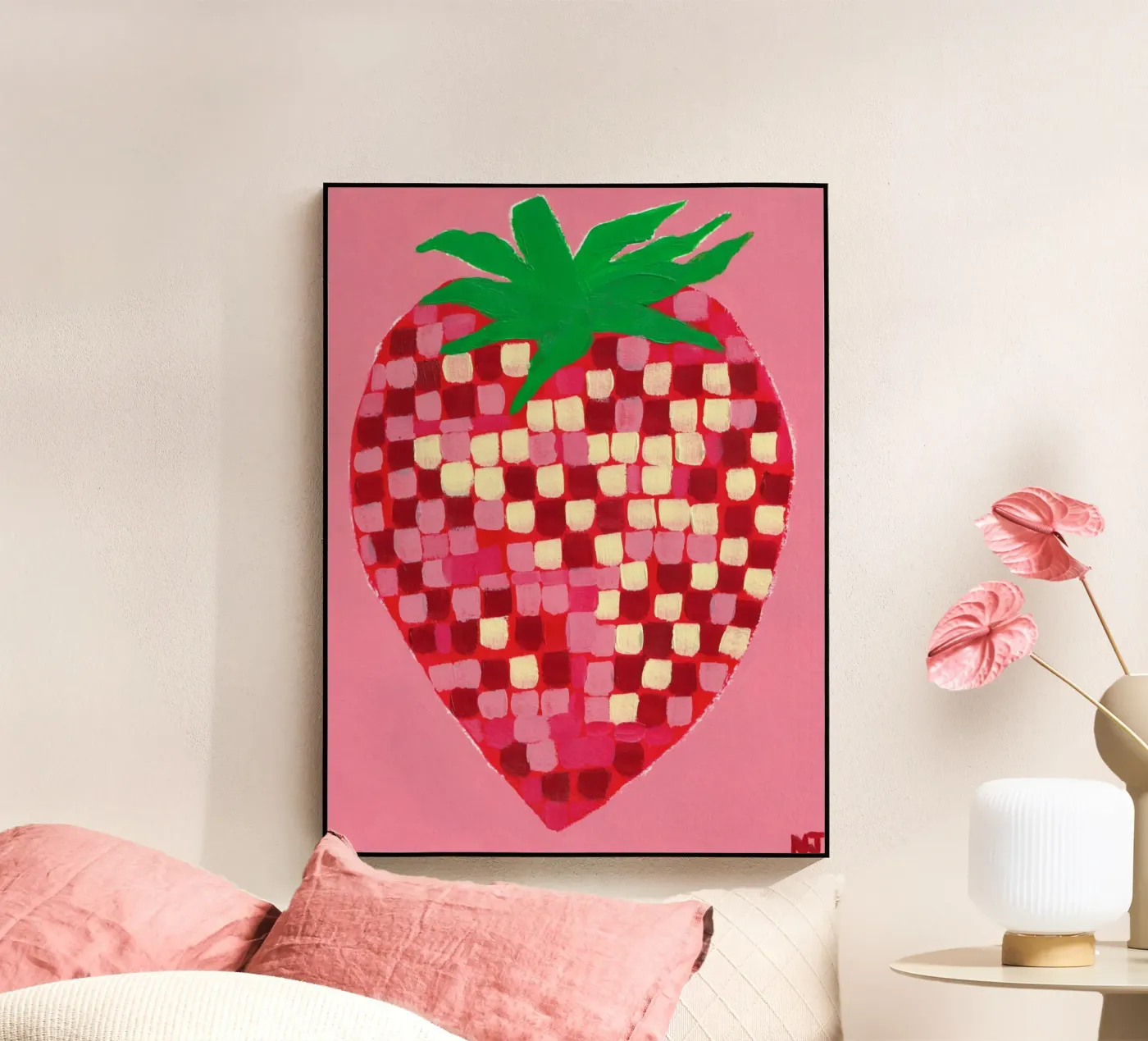 Disco Strawberry plexiglass da Natasha Joseph