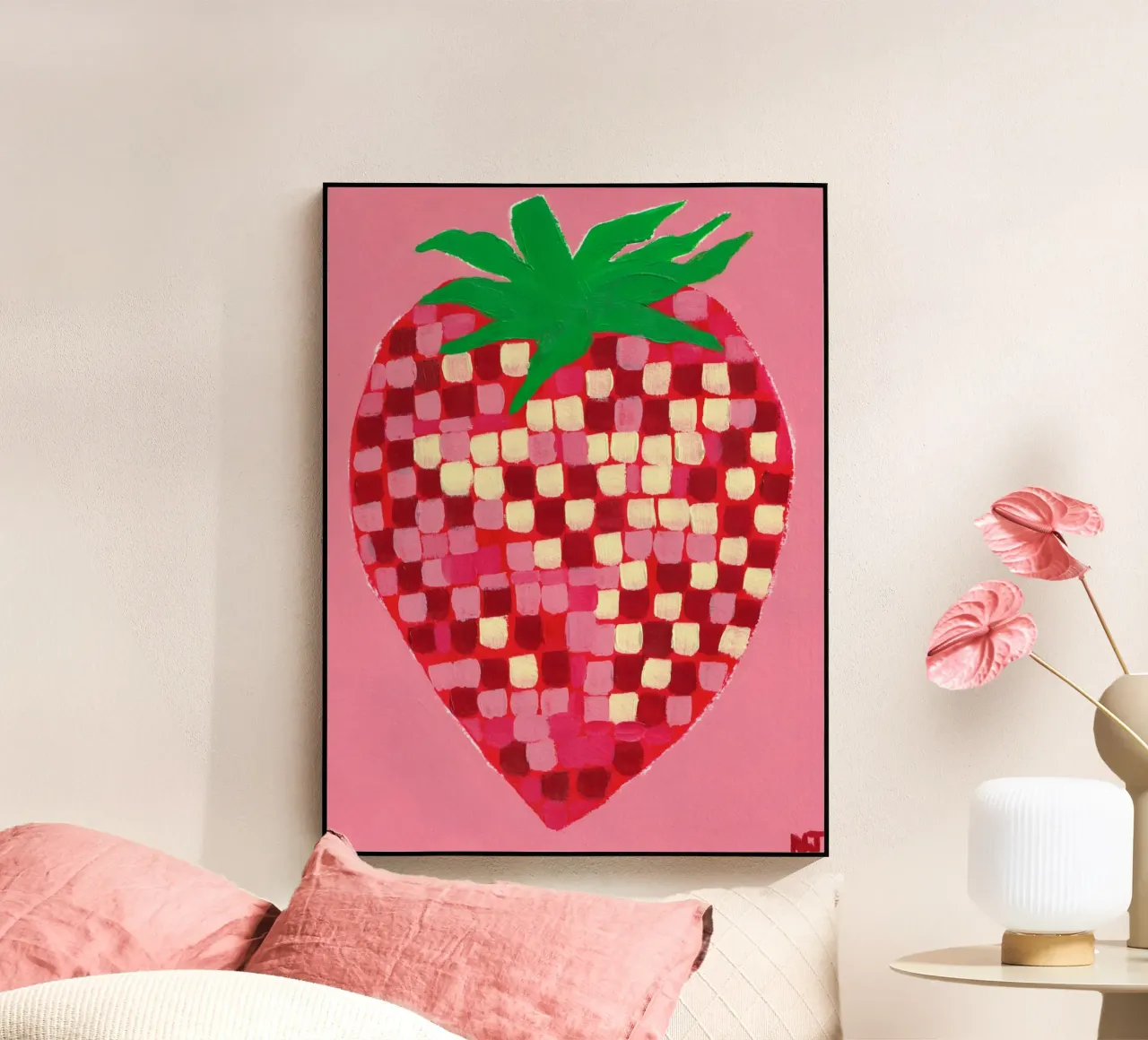 Disco Strawberry plexiglass da Natasha Joseph