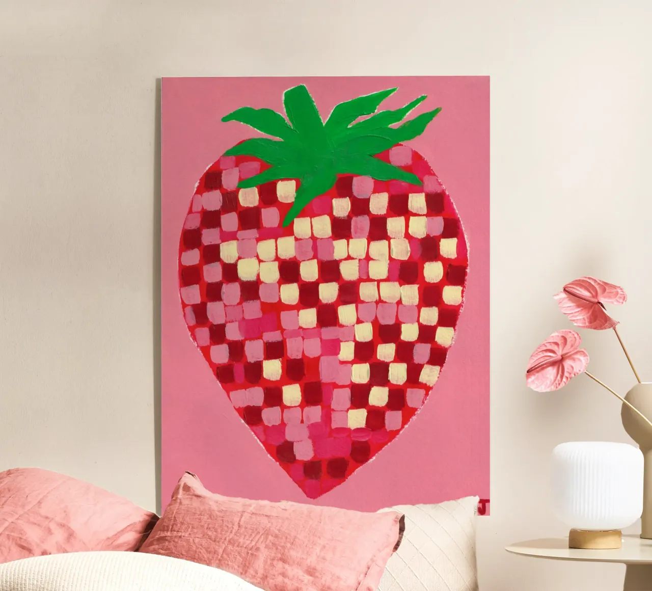 Disco Strawberry plexiglass da Natasha Joseph