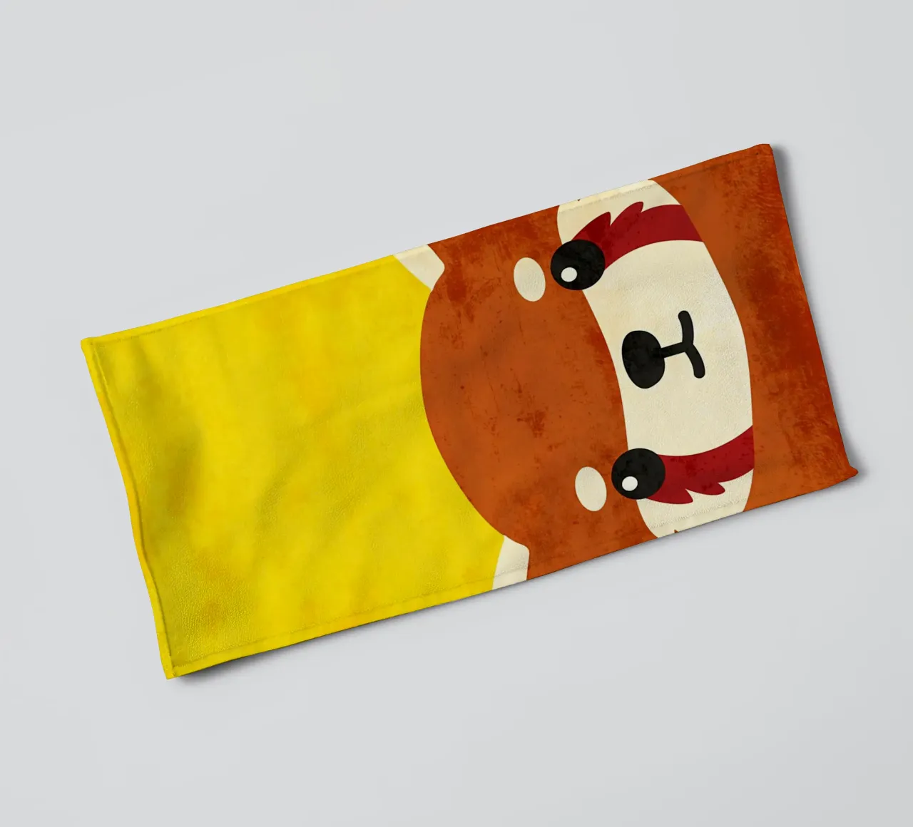 Panda rosso a cartoni animati asciugamano da bagno da EbrahimiStudio