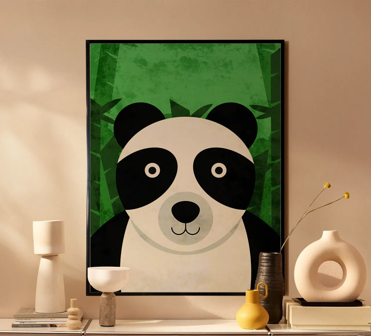 Illustrazione di un panda carino carta hahnemühle da EbrahimiStudio