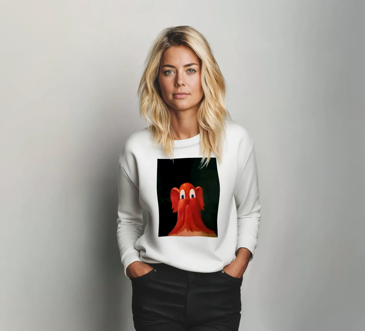 Ritratto antipodulare rosso, 1996 felpa da Alexandra Sutton