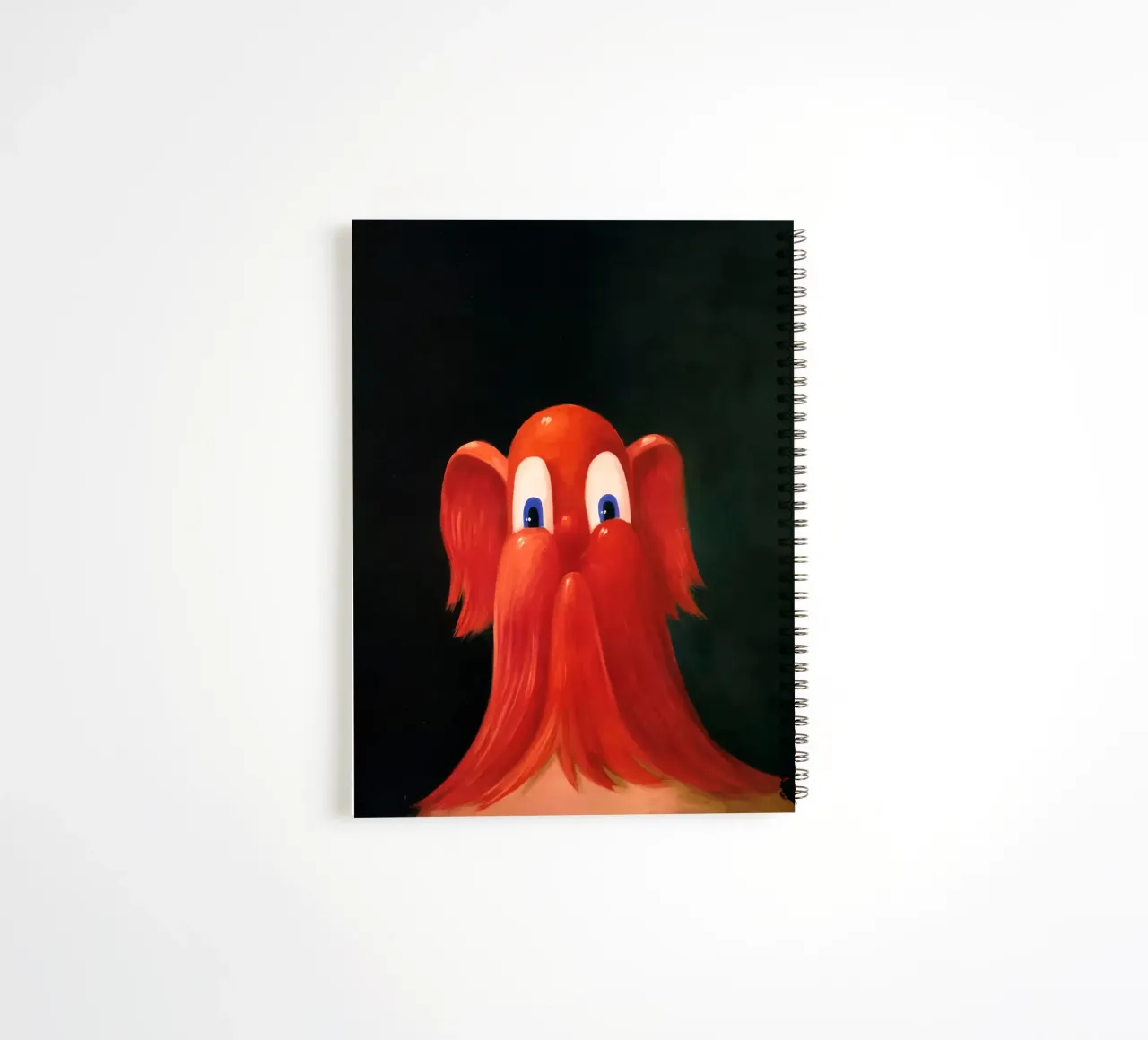 Red Antipodular Portrait, 1996 spiral notebook by Alexandra Sutton