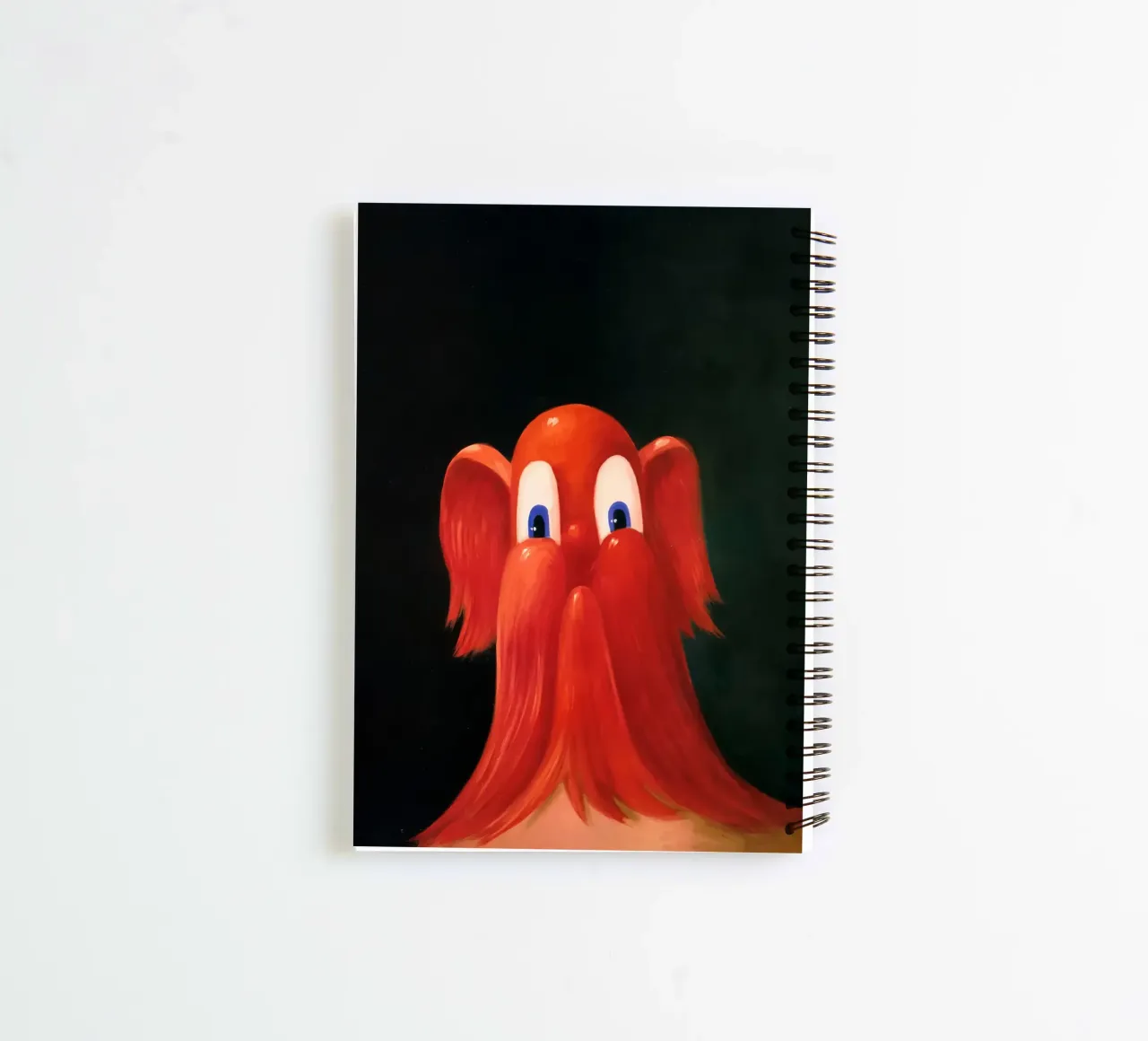 Red Antipodular Portrait, 1996 spiral notebook by Alexandra Sutton
