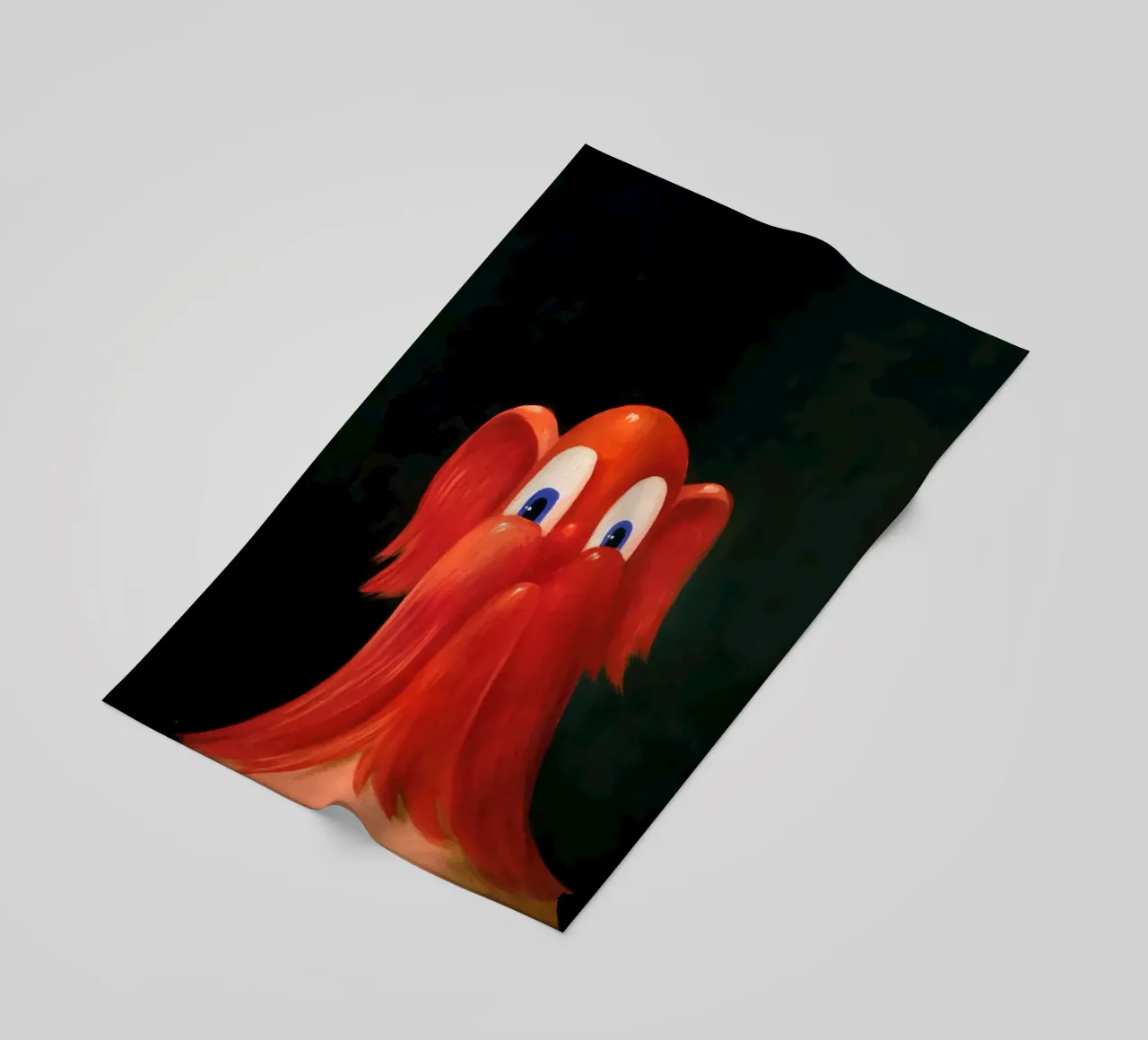 Ritratto antipodulare rosso, 1996 telo mare da Alexandra Sutton