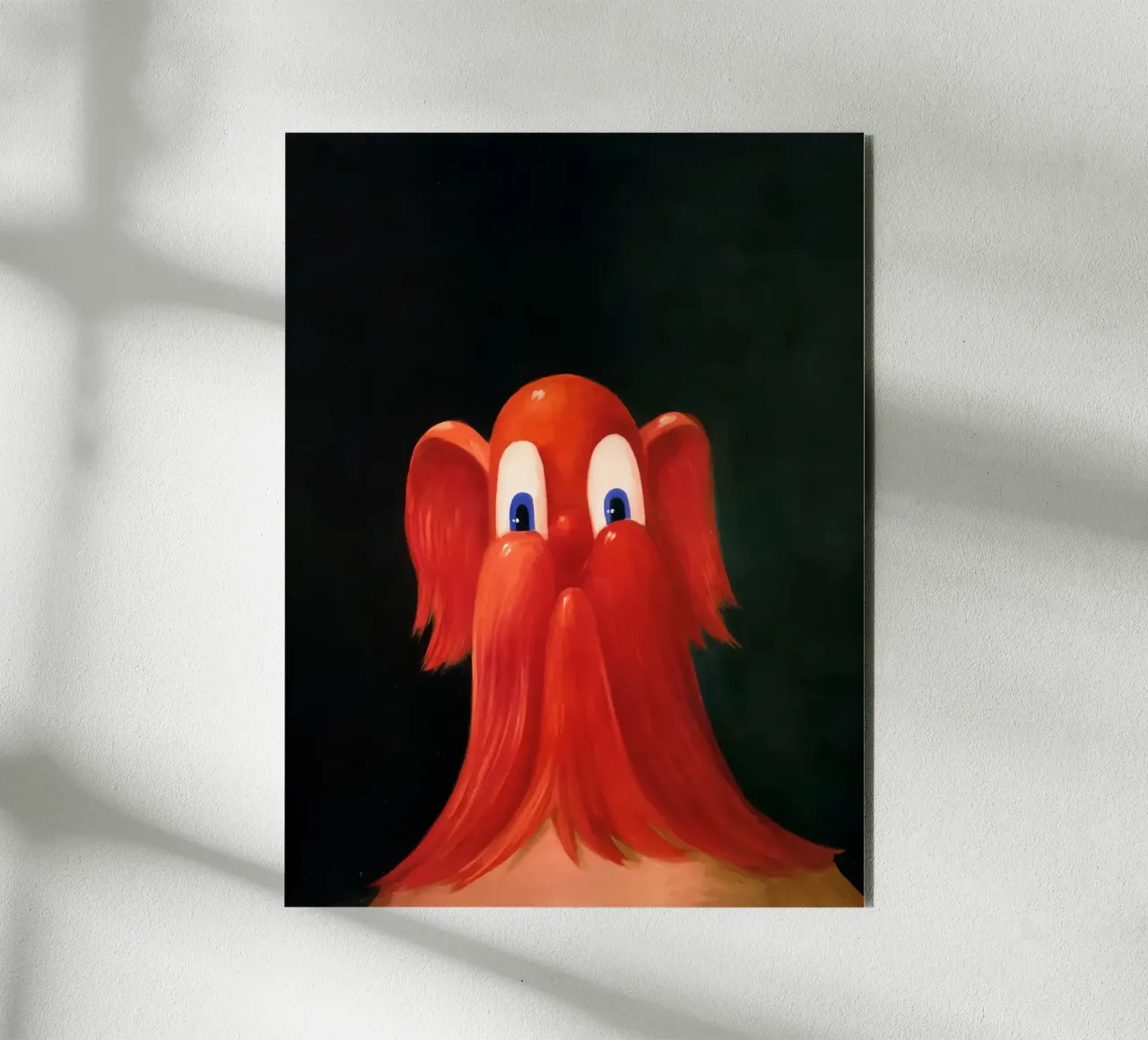 Portrait antipodulaire rouge, 1996 panneau forex de Alexandra Sutton