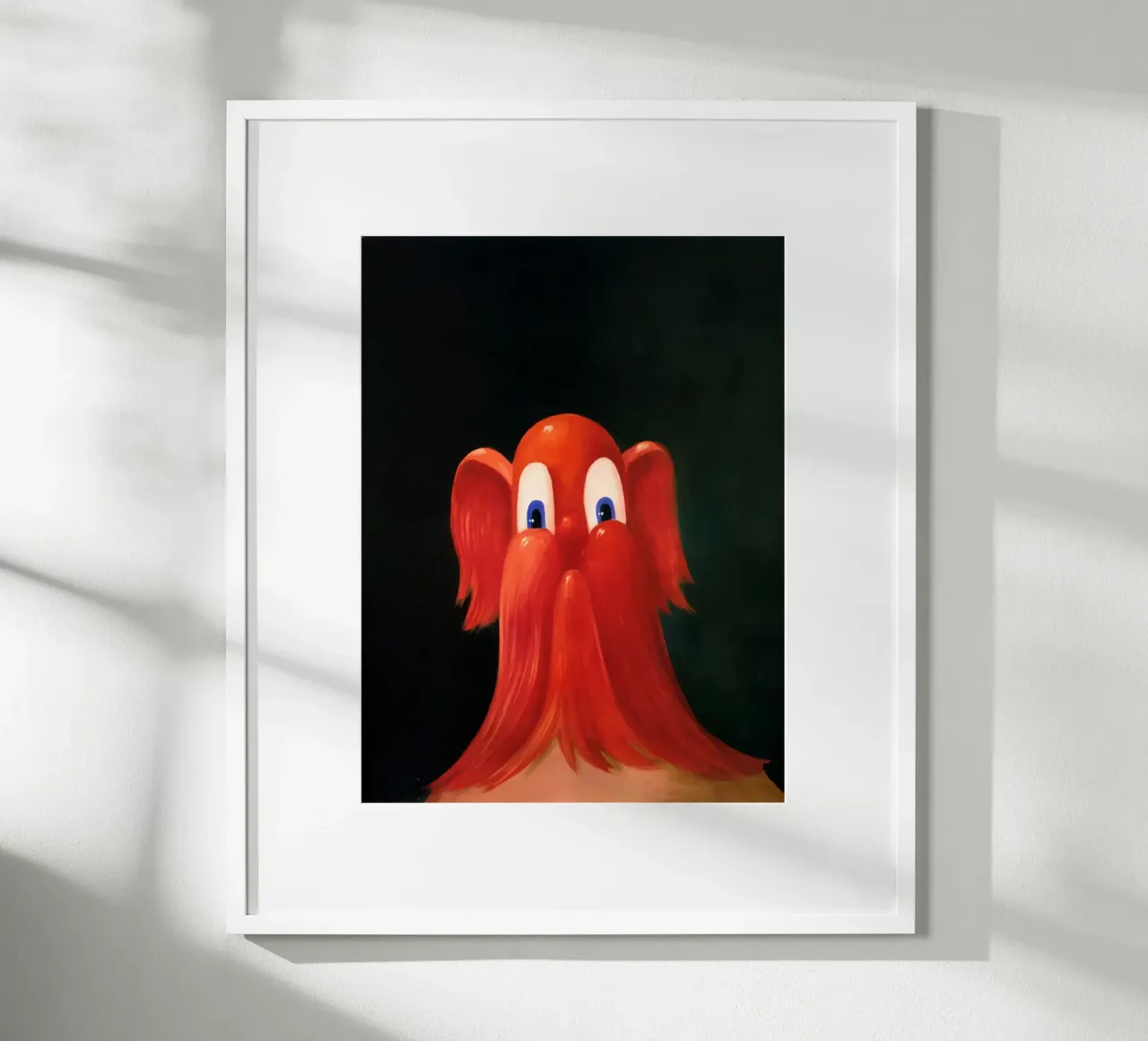 Red Antipodular Portrait, 1996 poster by Alexandra Sutton