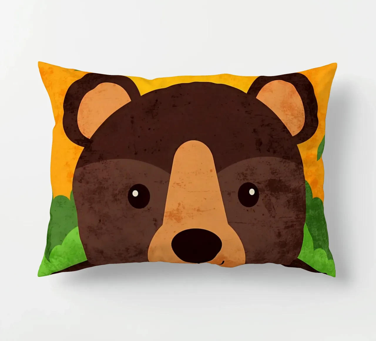 Illustrazione di un orso sorridente cuscino da EbrahimiStudio