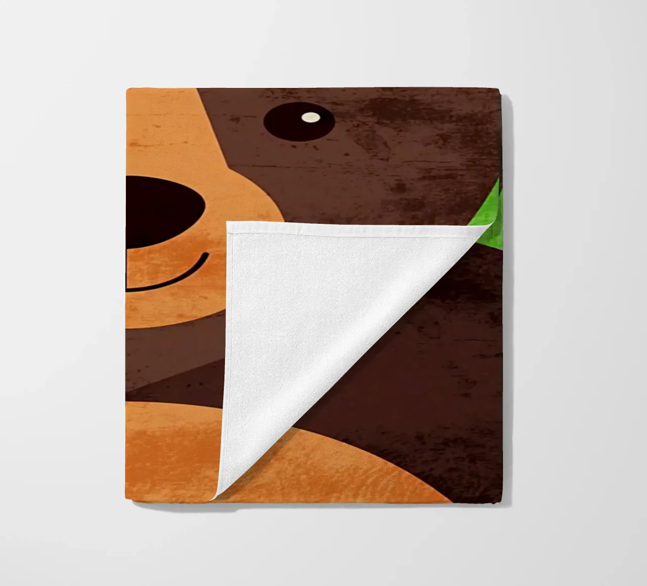 Illustrazione di un orso sorridente telo mare da EbrahimiStudio