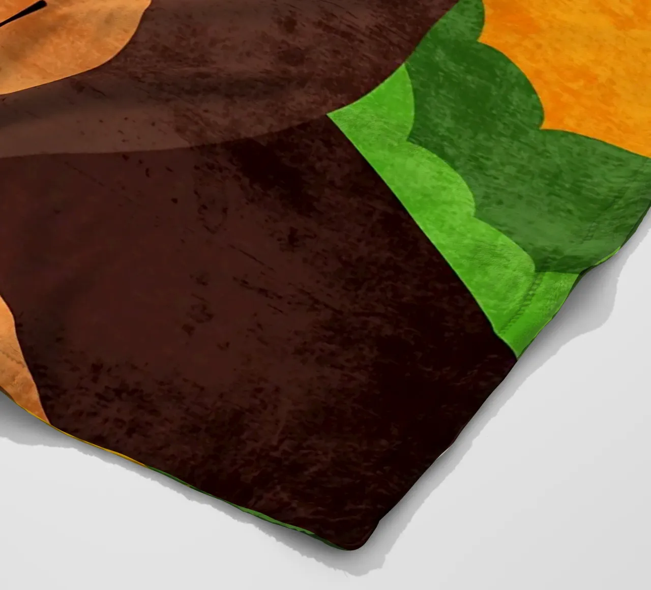Illustrazione di un orso sorridente coperta in pile da EbrahimiStudio