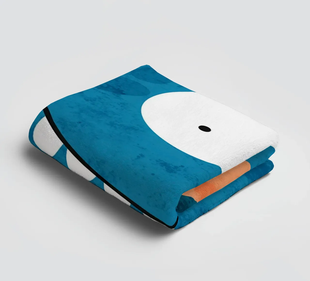 Smiling Monster Face towel by EbrahimiStudio