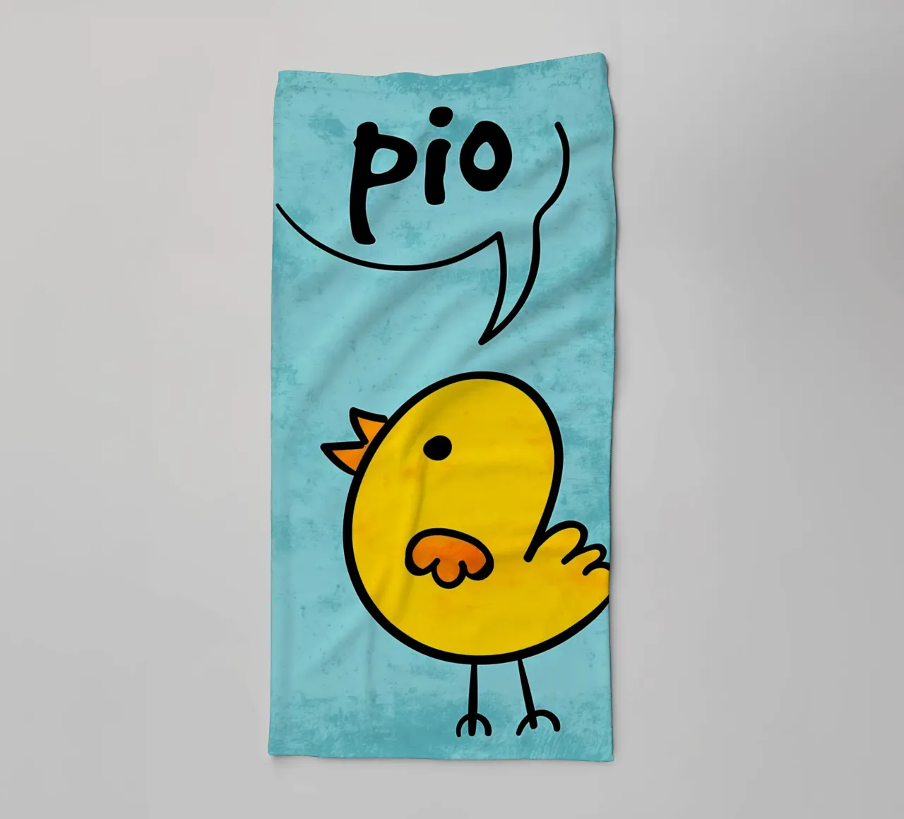 Suono di un pollo Pio asciugamano da bagno da EbrahimiStudio