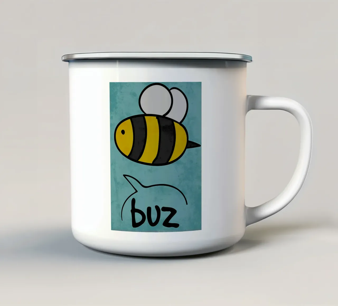 Suono del ronzio delle api tazza in smalto da EbrahimiStudio