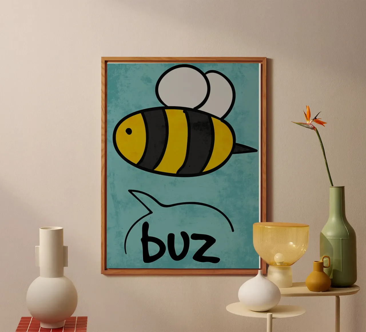 Suono del ronzio delle api alluminio dibond da EbrahimiStudio