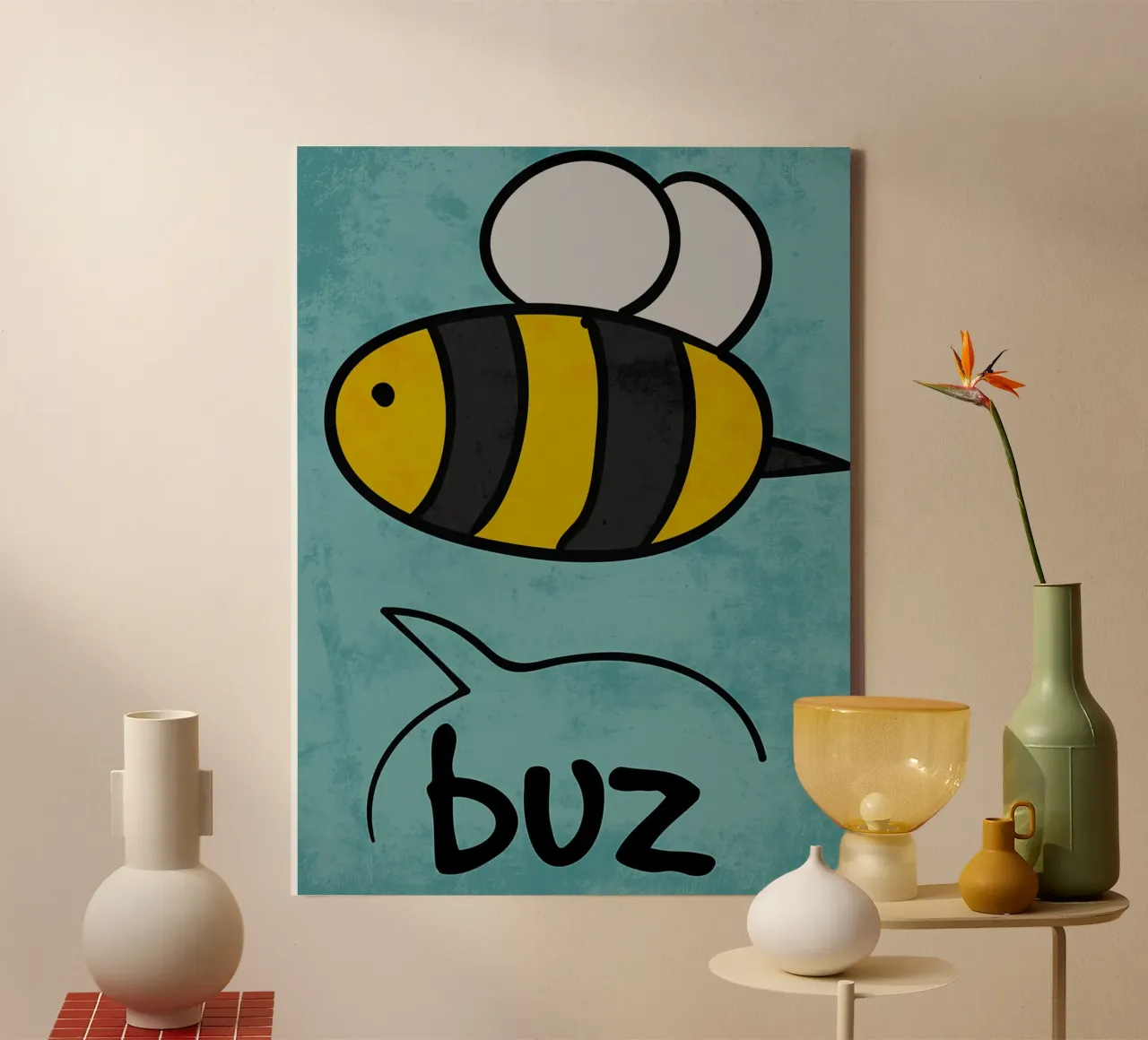 Suono del ronzio delle api tela da EbrahimiStudio