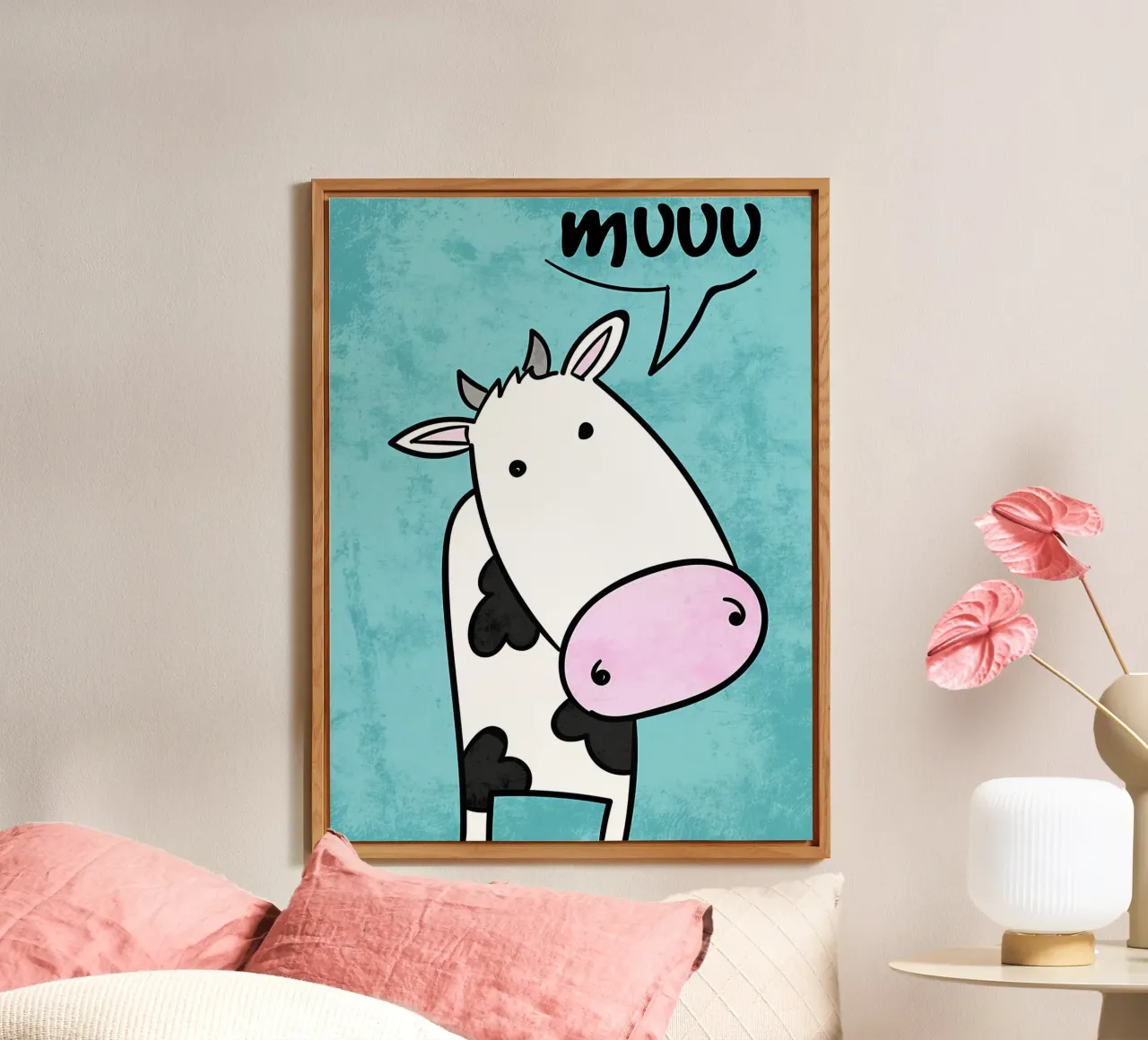 Suono della mucca Muuu alluminio dibond da EbrahimiStudio