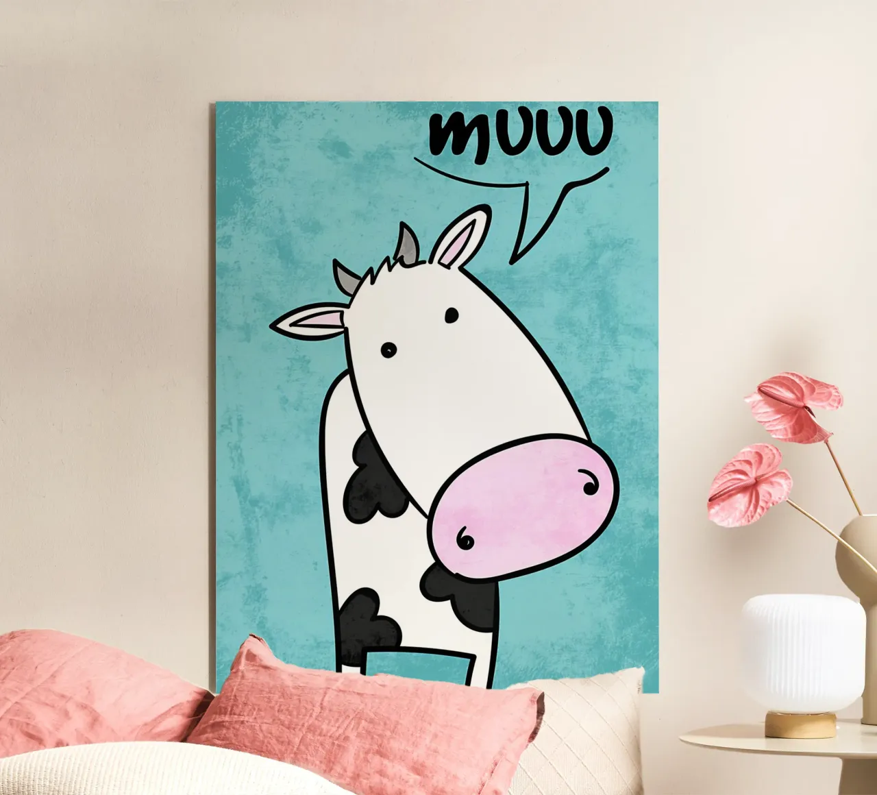 Suono della mucca Muuu alluminio dibond da EbrahimiStudio