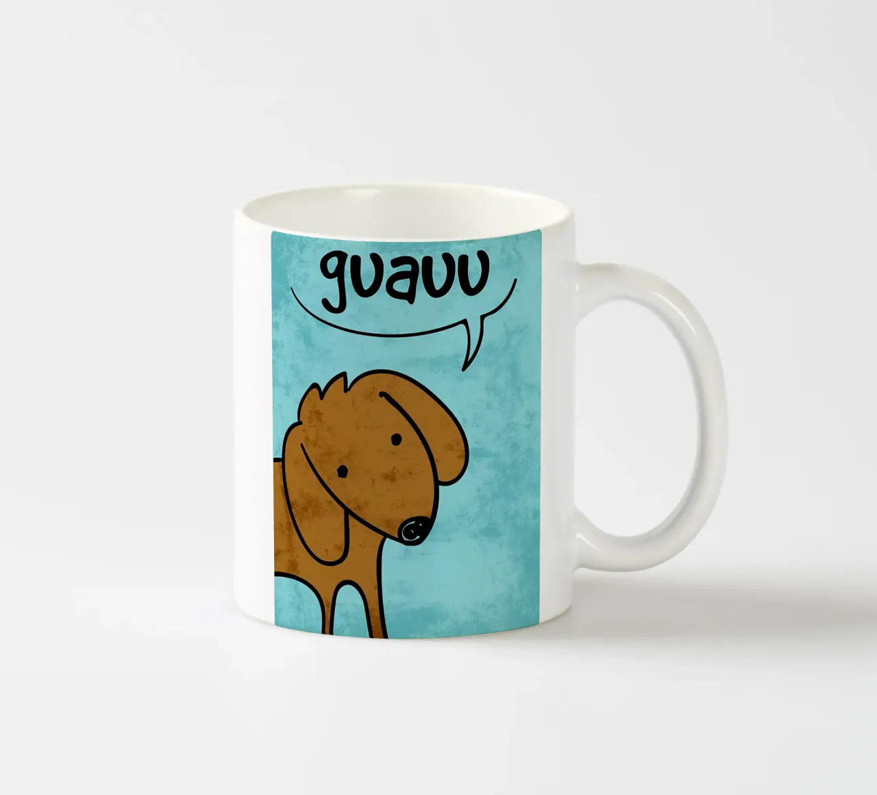 Suono del cane Guauu tazza in ceramica da EbrahimiStudio