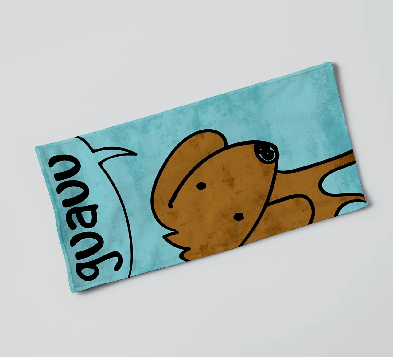 Suono del cane Guauu asciugamano da bagno da EbrahimiStudio