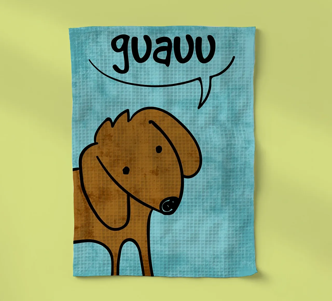 Suono del cane Guauu canovaccio da cucina da EbrahimiStudio