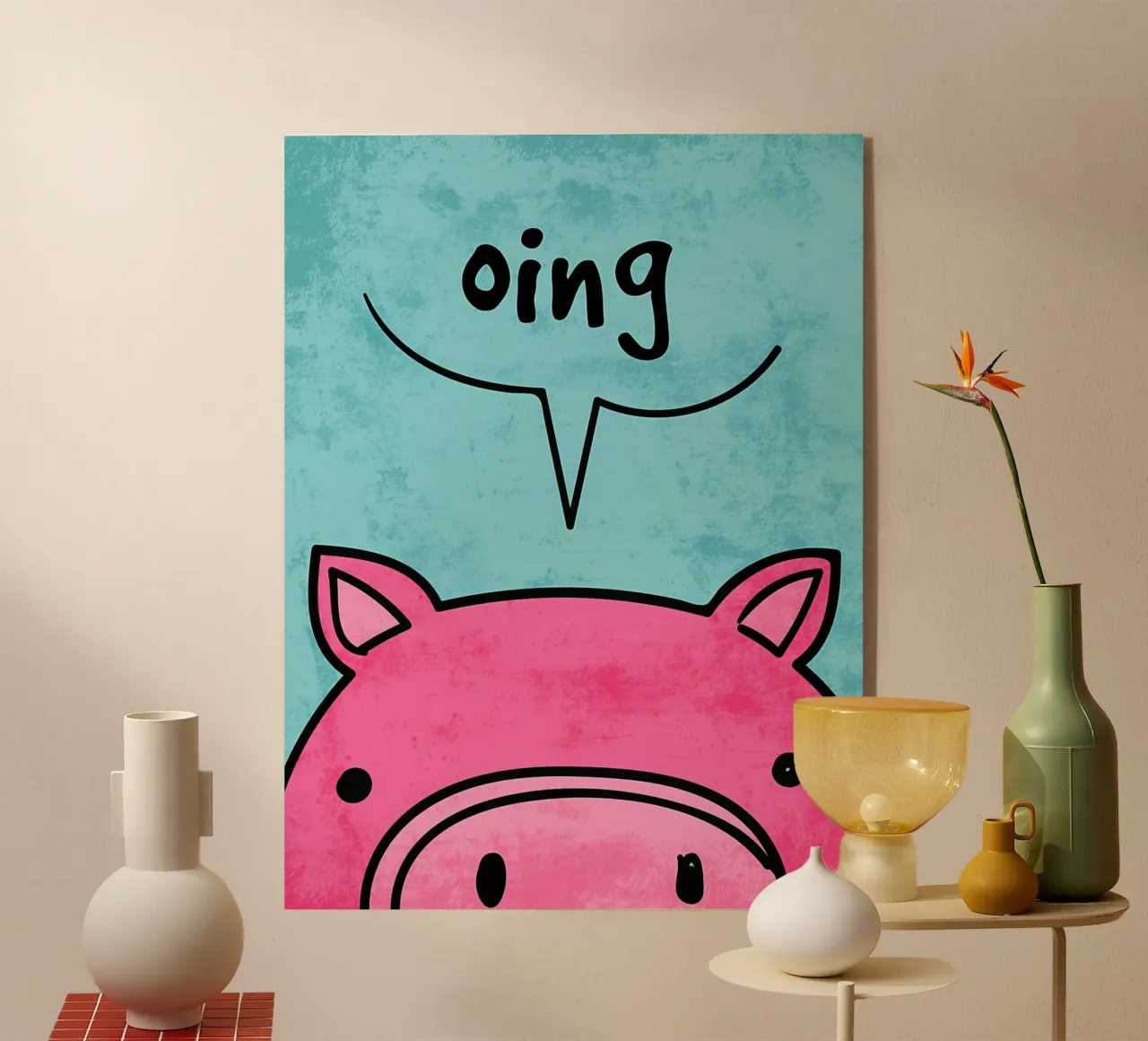 Sonido de Pig Oing metacrilato de EbrahimiStudio