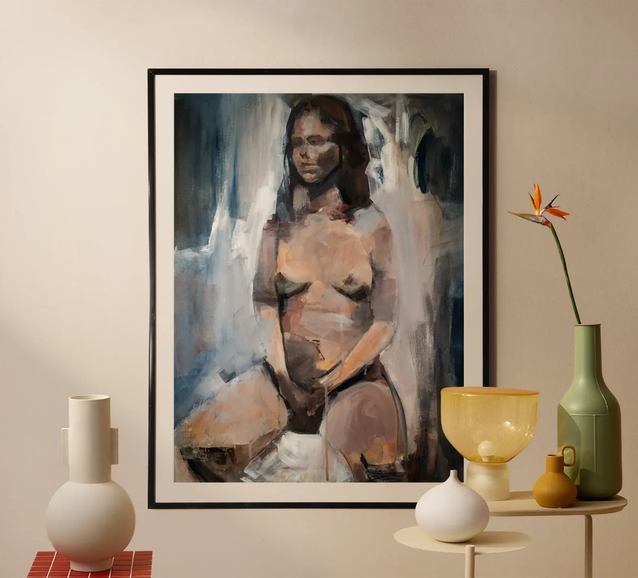 Calm Woman Portrait Hahnemühle von Stoian Hitrov
