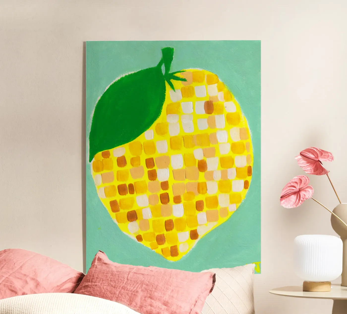 Disco Lemon Acryl-Glas von Natasha Joseph