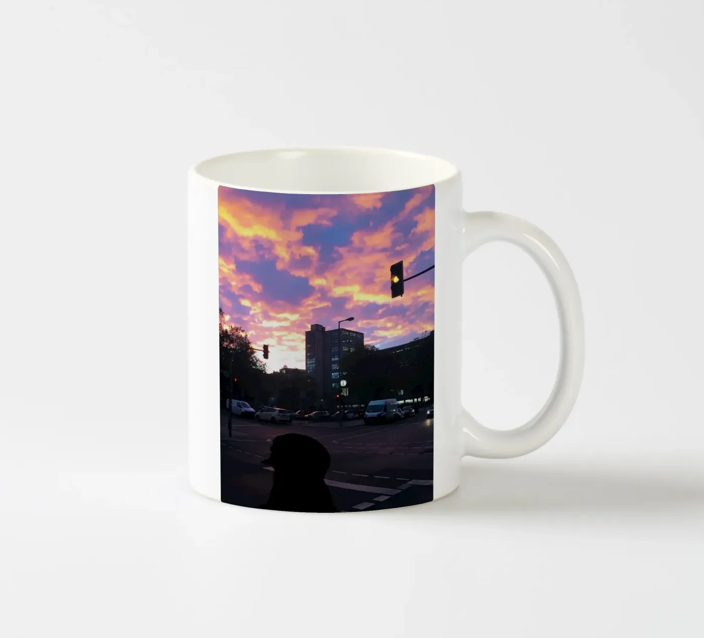 Orange light ceramic mug by Löwenzahntiger