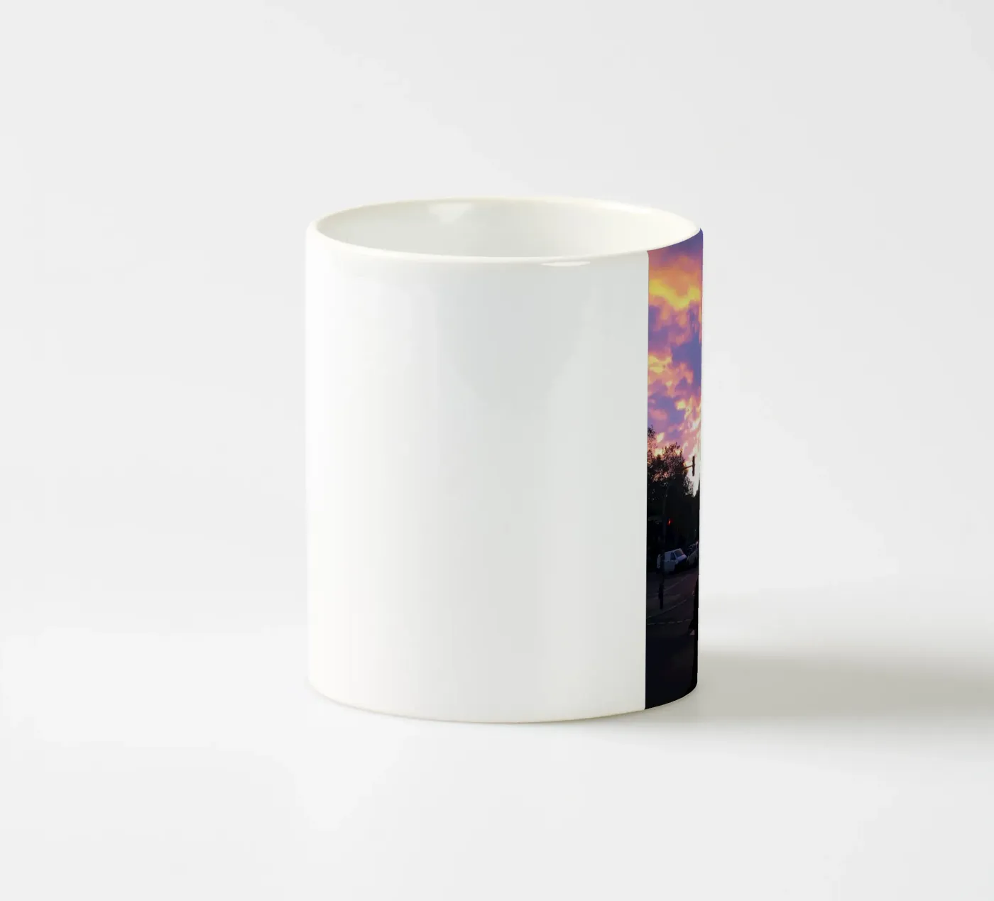 Orange light ceramic mug by Löwenzahntiger