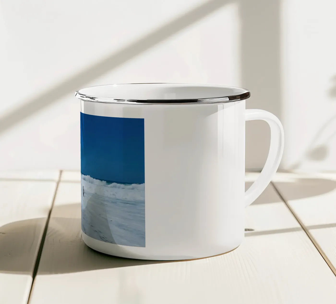 Waves enamel mug by Löwenzahntiger