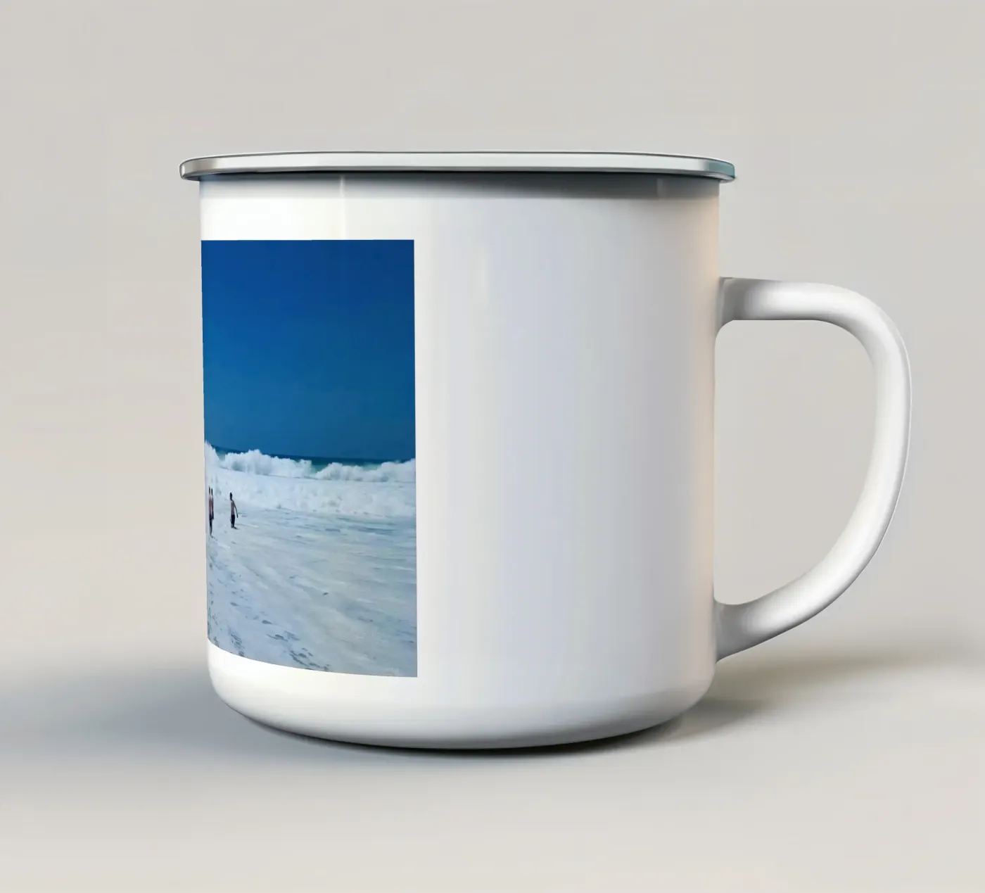 Waves enamel mug by Löwenzahntiger