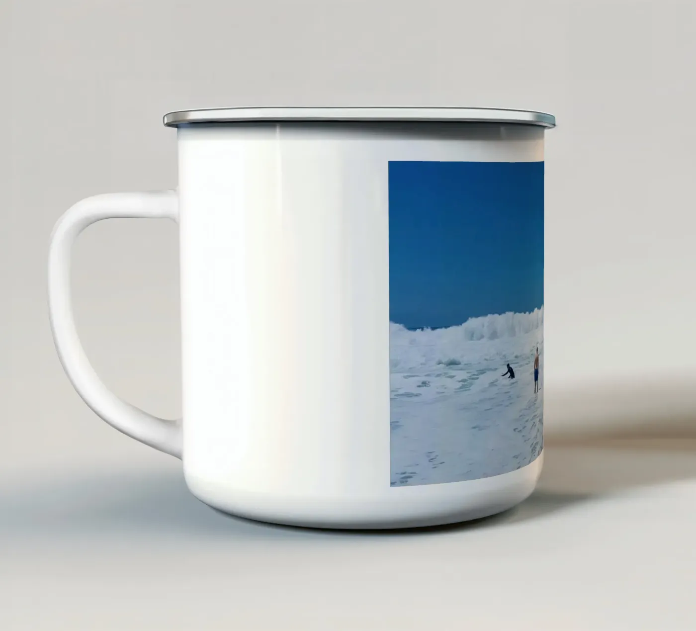 Waves enamel mug by Löwenzahntiger