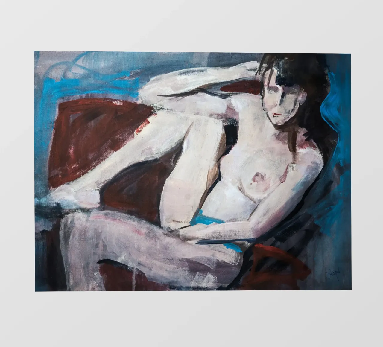 Girl On a red Couch pellicola backlit da Stoian Hitrov