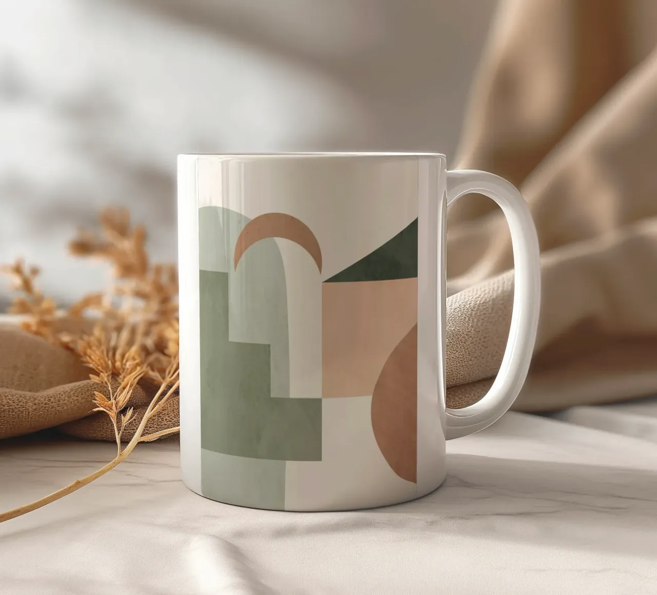Geometria morbida tazza in ceramica da LeaDArt