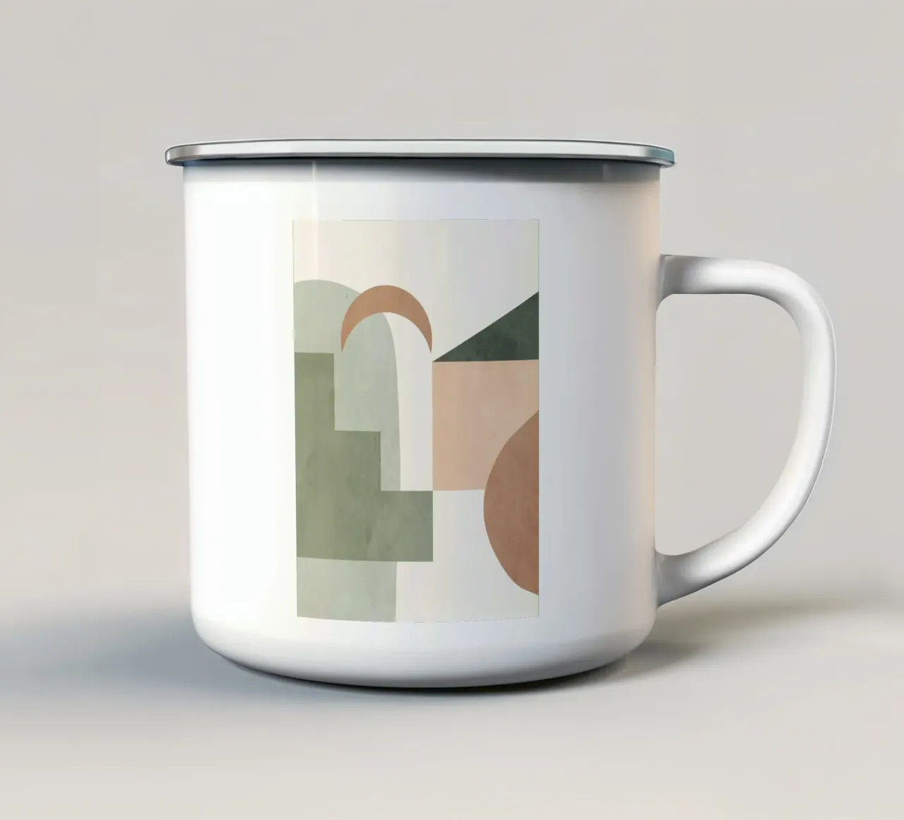 Geometria morbida tazza in smalto da LeaDArt