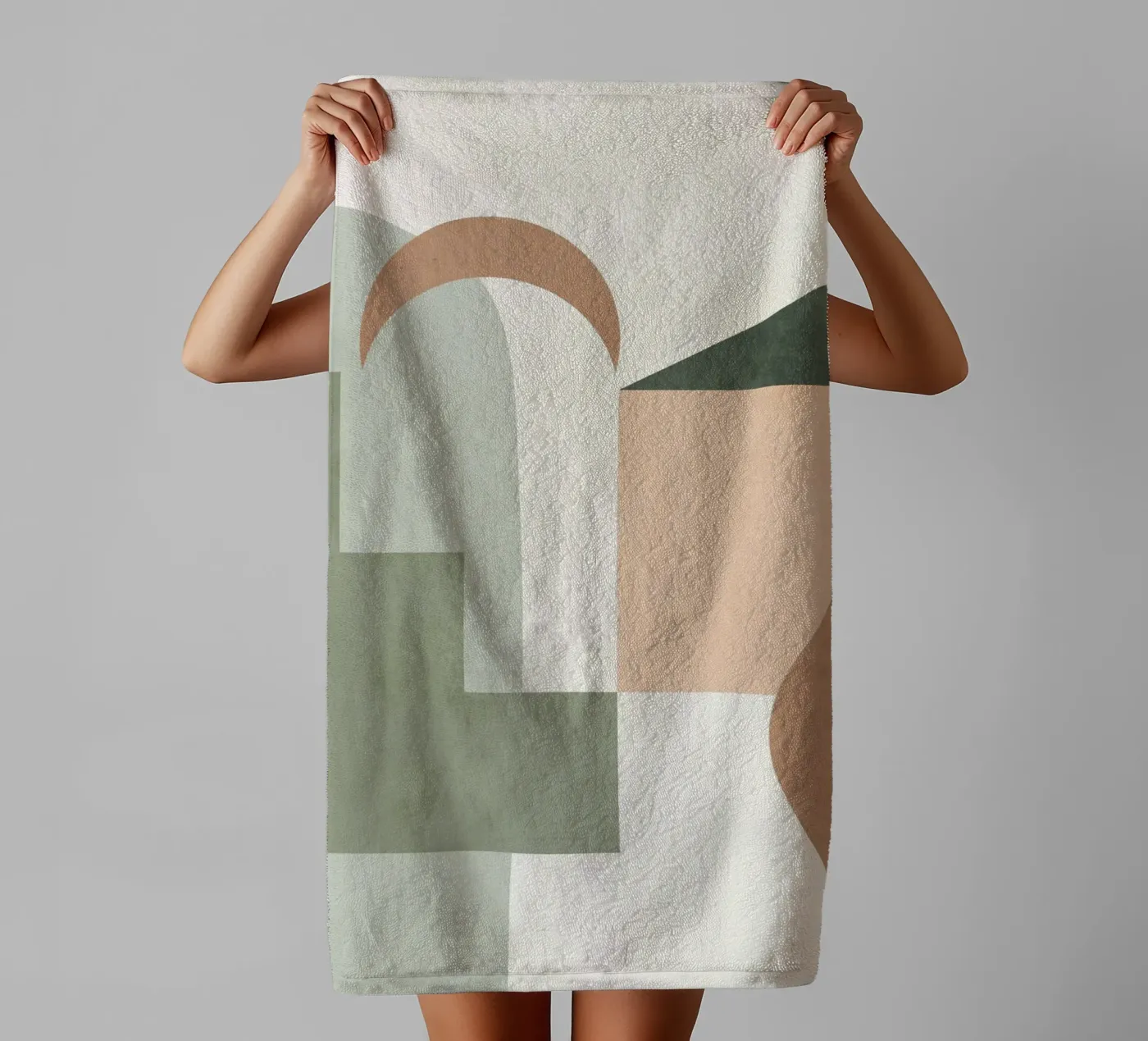 Soft Geometry badhanddoek van LeaDArt