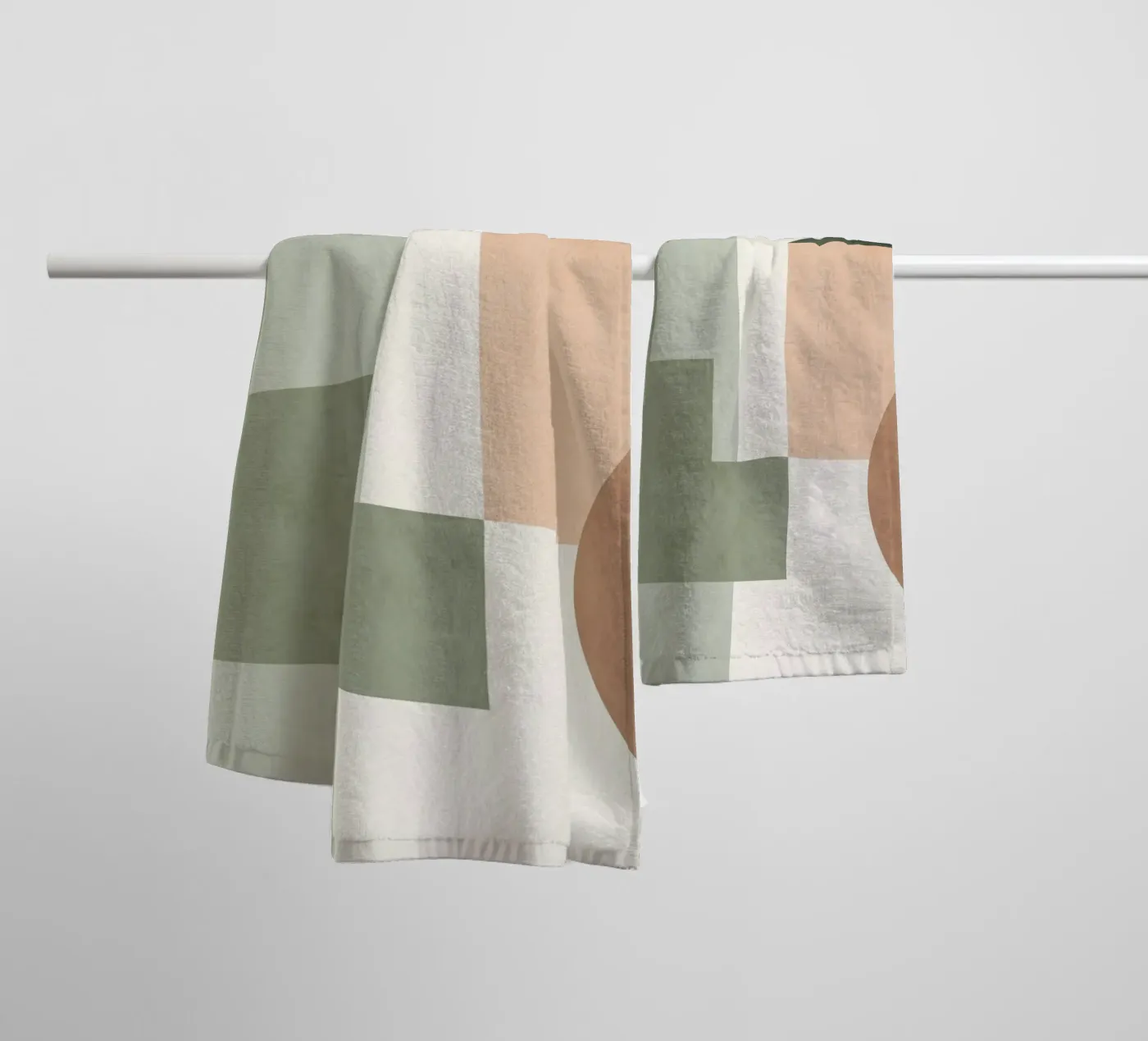 Soft Geometry badhanddoek van LeaDArt